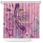 NAIDOC Week - 50 Years Deadly Shower Curtain Pastel Wings