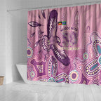 NAIDOC Week - 50 Years Deadly Shower Curtain Pastel Wings