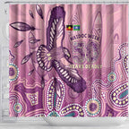 NAIDOC Week - 50 Years Deadly Shower Curtain Pastel Wings