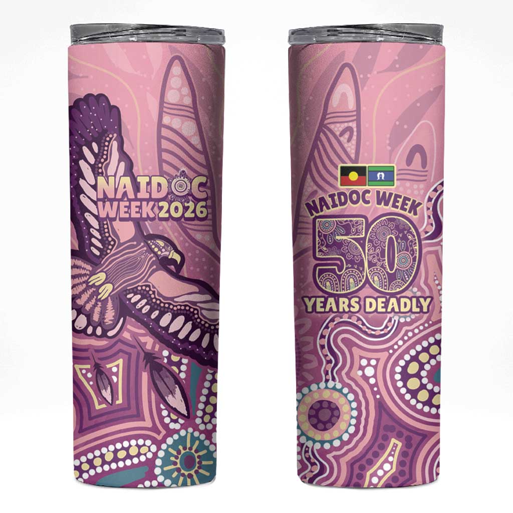 NAIDOC Week - 50 Years Deadly Skinny Tumbler Pastel Wings