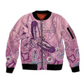 NAIDOC Week - 50 Years Deadly Sleeve Zip Bomber Jacket Pastel Wings