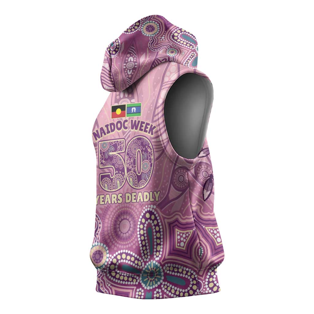 NAIDOC Week - 50 Years Deadly Sleeveless Hoodie Pastel Wings