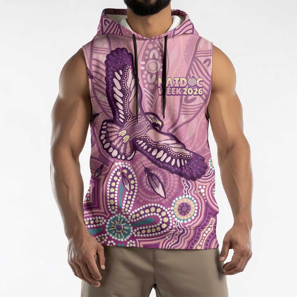NAIDOC Week - 50 Years Deadly Sleeveless Hoodie Pastel Wings