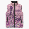 NAIDOC Week - 50 Years Deadly Sleeveless Puffer Jacket Pastel Wings