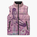NAIDOC Week - 50 Years Deadly Sleeveless Puffer Jacket Pastel Wings