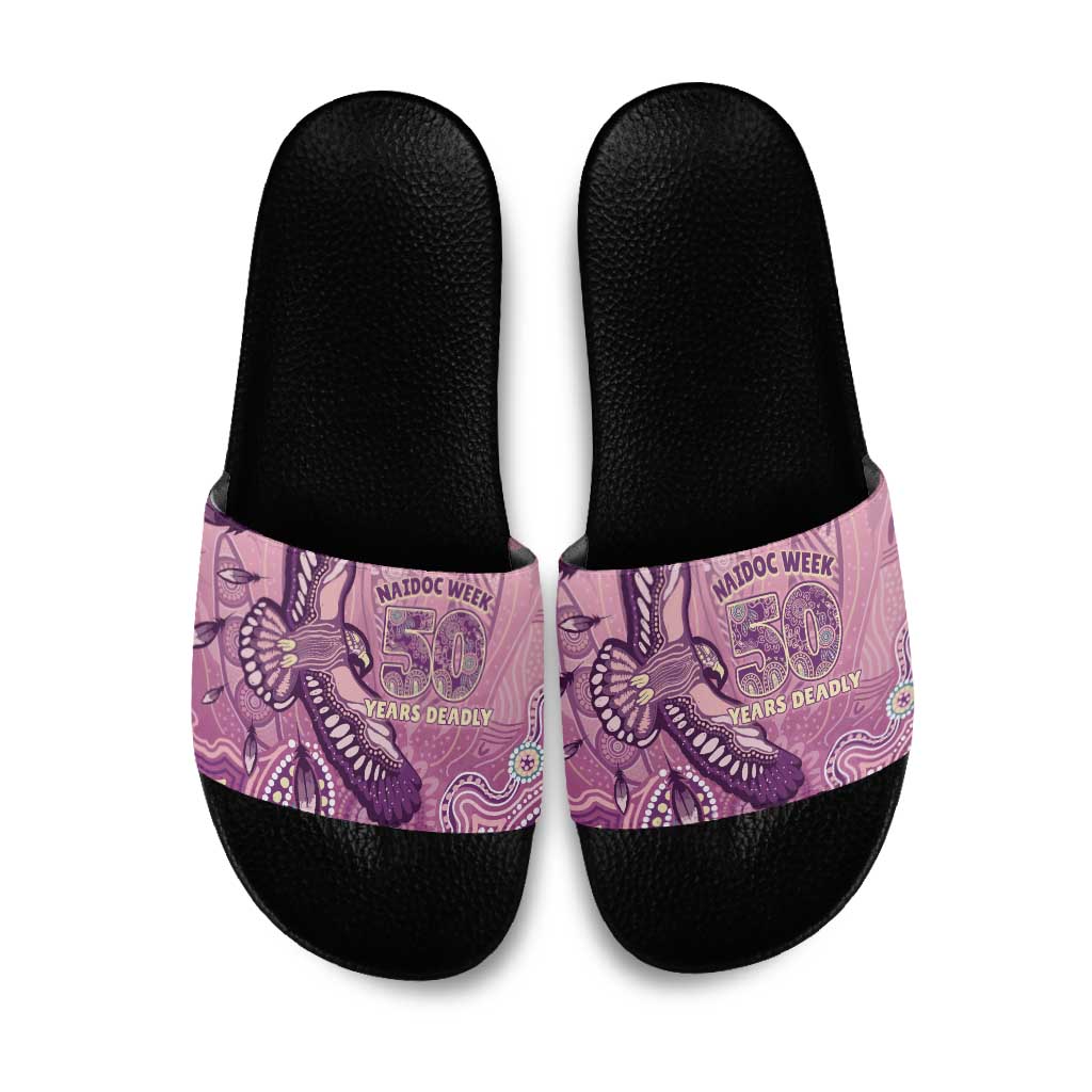 NAIDOC Week - 50 Years Deadly Slide Sandals Pastel Wings