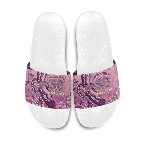 NAIDOC Week - 50 Years Deadly Slide Sandals Pastel Wings