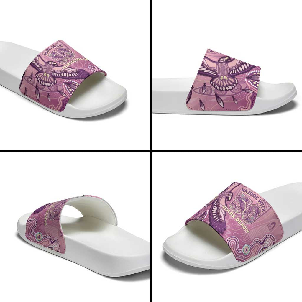 NAIDOC Week - 50 Years Deadly Slide Sandals Pastel Wings