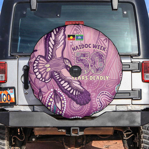 NAIDOC Week - 50 Years Deadly Spare Tire Cover Pastel Wings