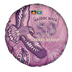 NAIDOC Week - 50 Years Deadly Spare Tire Cover Pastel Wings