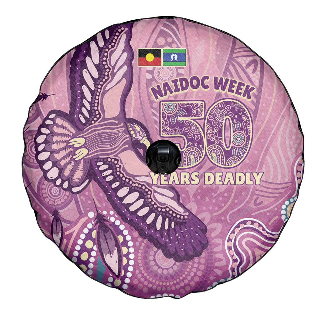 NAIDOC Week - 50 Years Deadly Spare Tire Cover Pastel Wings