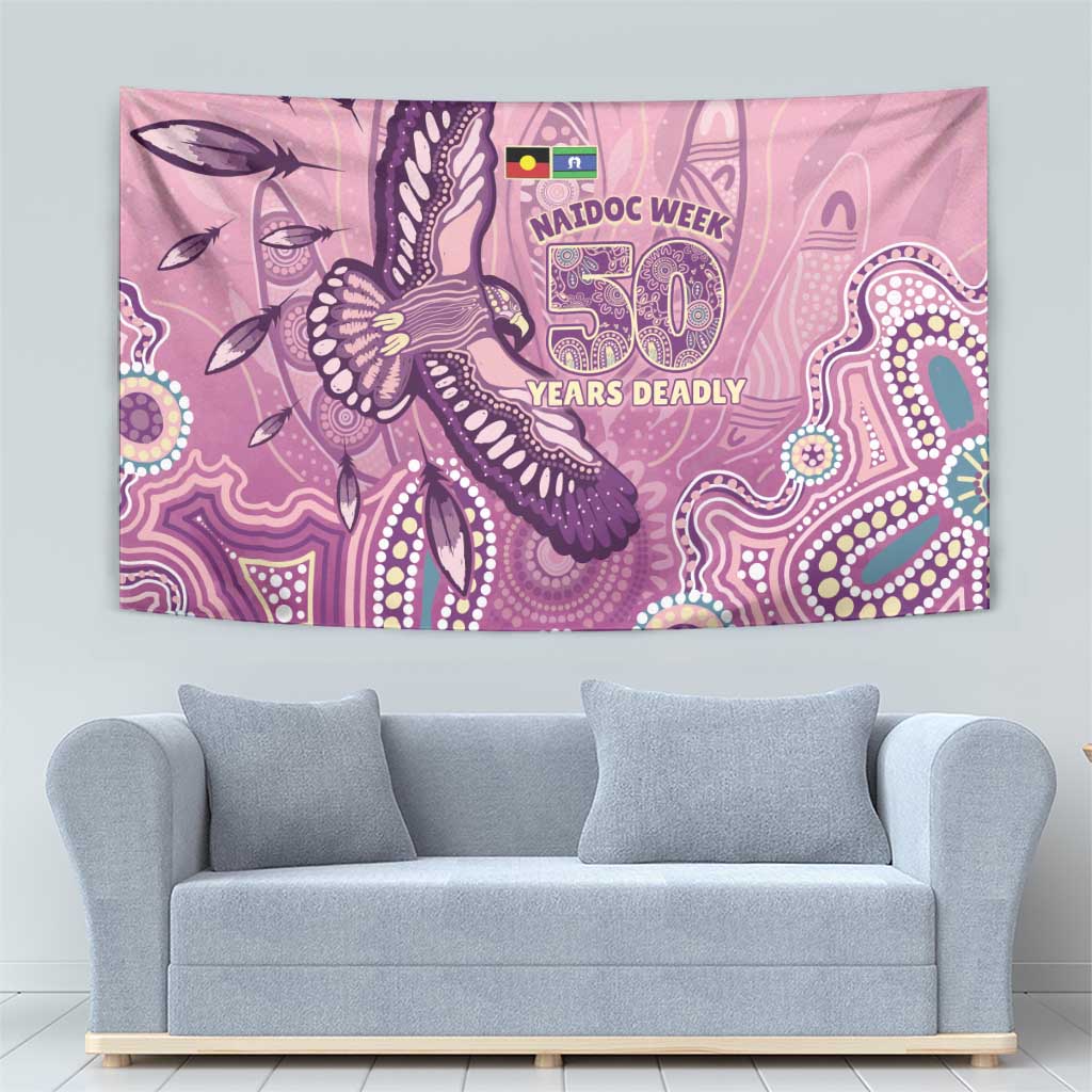 NAIDOC Week - 50 Years Deadly Tapestry Pastel Wings