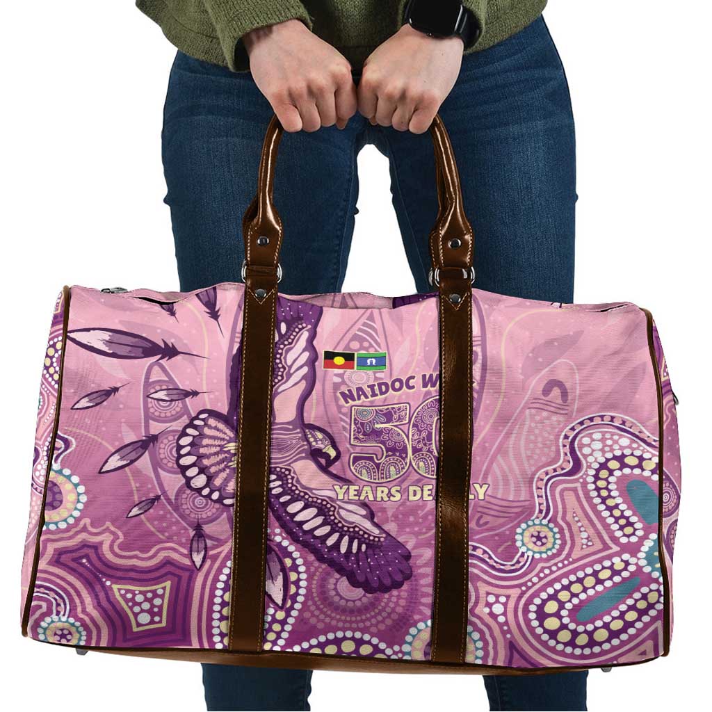 NAIDOC Week - 50 Years Deadly Travel Bag Pastel Wings