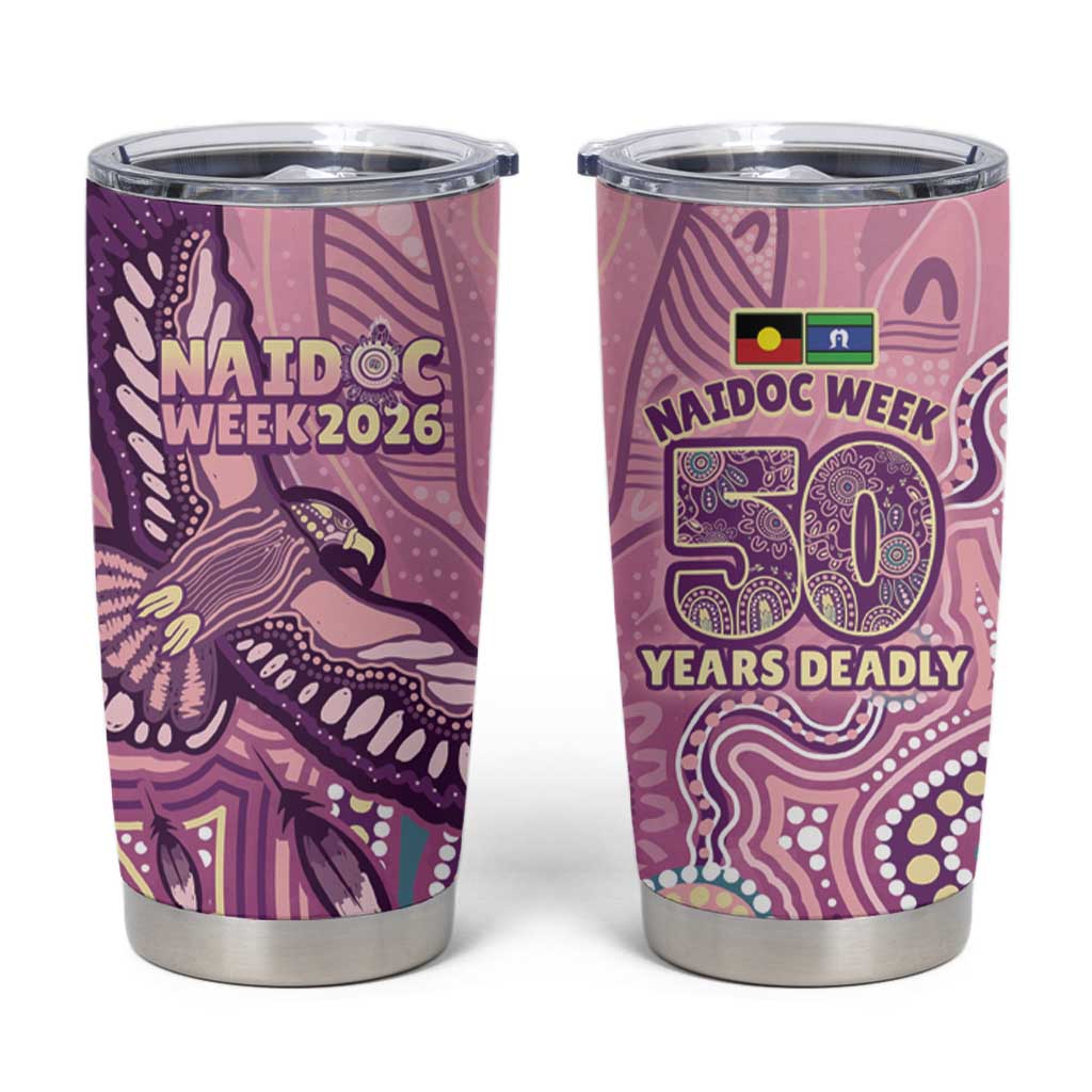 NAIDOC Week - 50 Years Deadly Tumbler Cup Pastel Wings