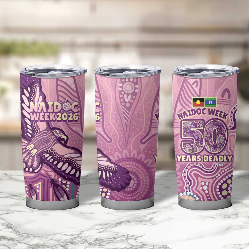 NAIDOC Week - 50 Years Deadly Tumbler Cup Pastel Wings