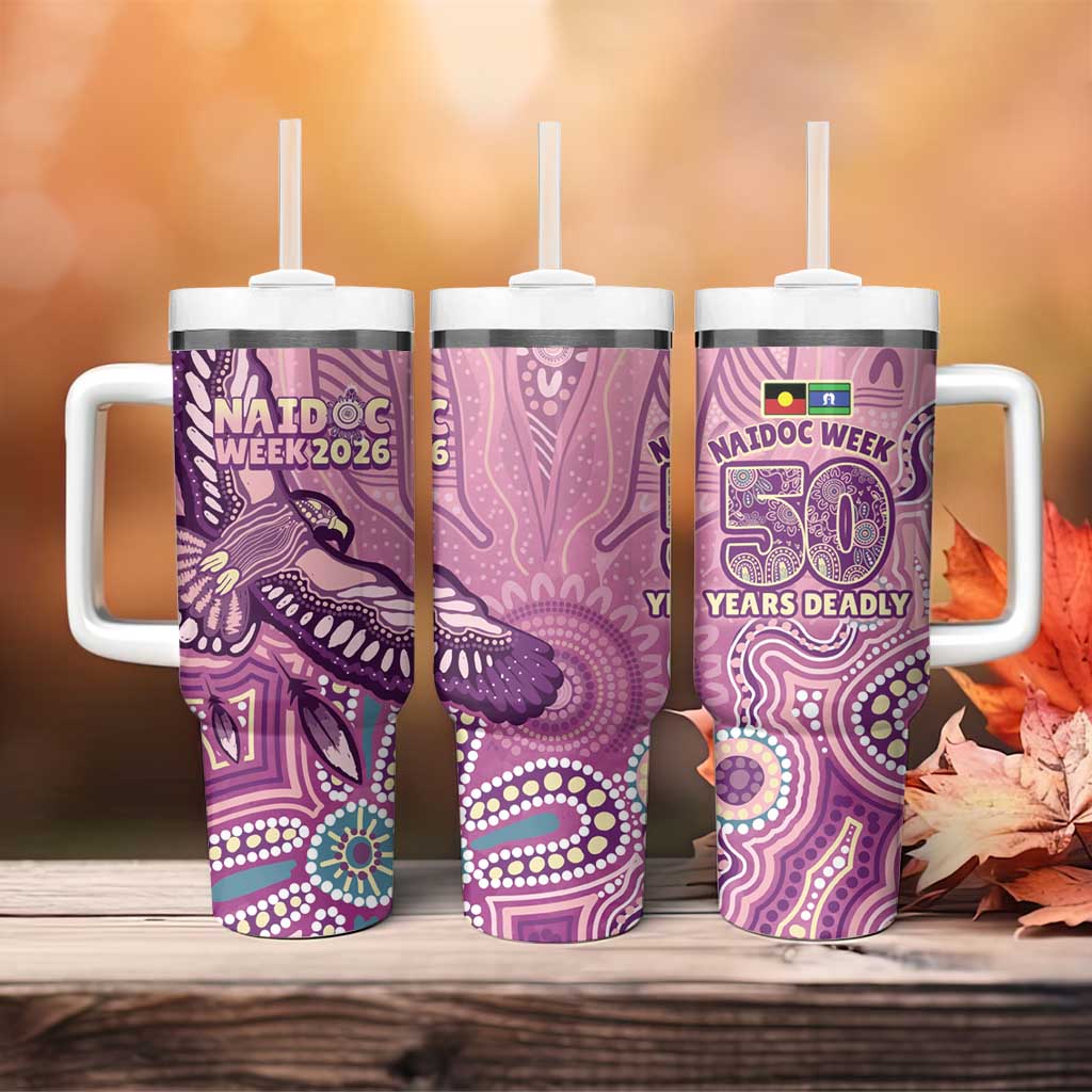 NAIDOC Week - 50 Years Deadly Tumbler With Handle Pastel Wings
