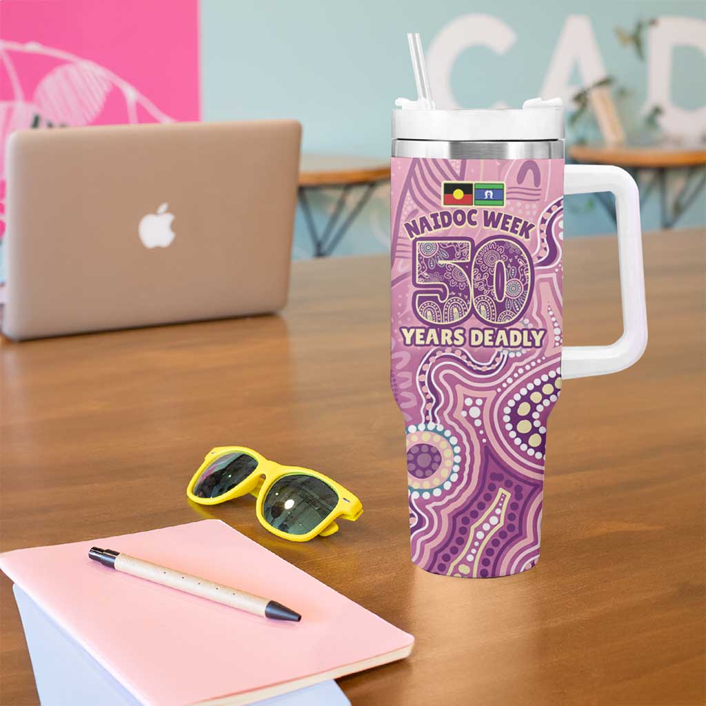 NAIDOC Week - 50 Years Deadly Tumbler With Handle Pastel Wings