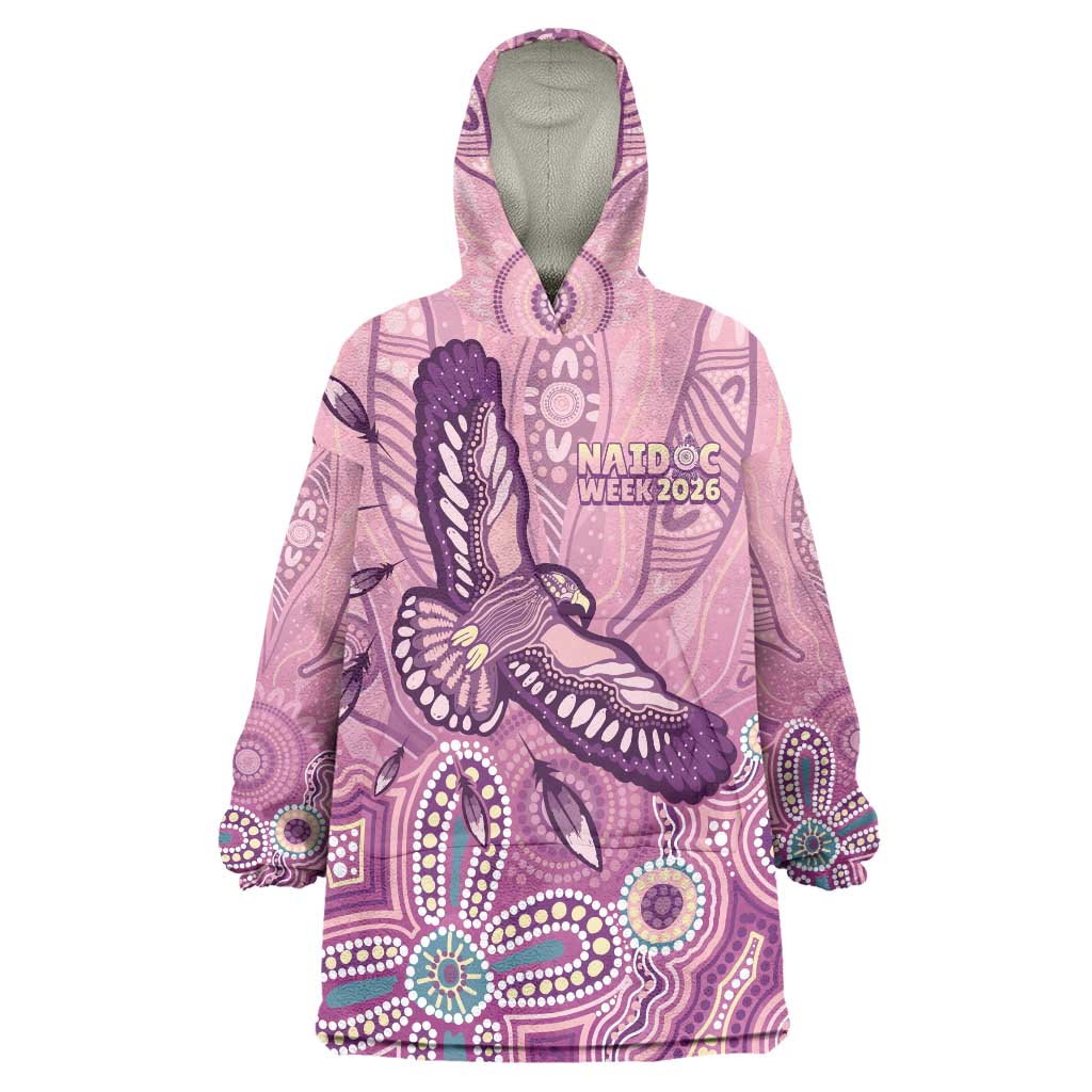 NAIDOC Week - 50 Years Deadly Wearable Blanket Hoodie Pastel Wings