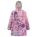 NAIDOC Week - 50 Years Deadly Wearable Blanket Hoodie Pastel Wings