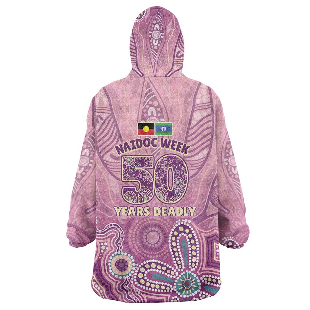 NAIDOC Week - 50 Years Deadly Wearable Blanket Hoodie Pastel Wings