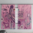 NAIDOC Week - 50 Years Deadly Window Curtain Pastel Wings