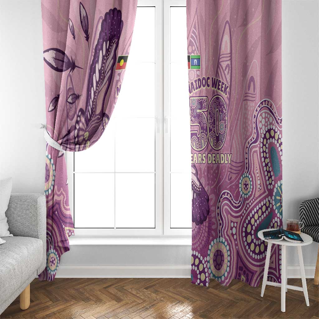 NAIDOC Week - 50 Years Deadly Window Curtain Pastel Wings