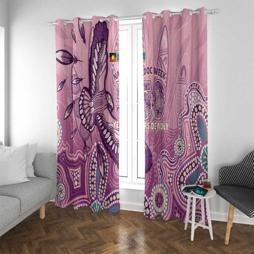 NAIDOC Week - 50 Years Deadly Window Curtain Pastel Wings