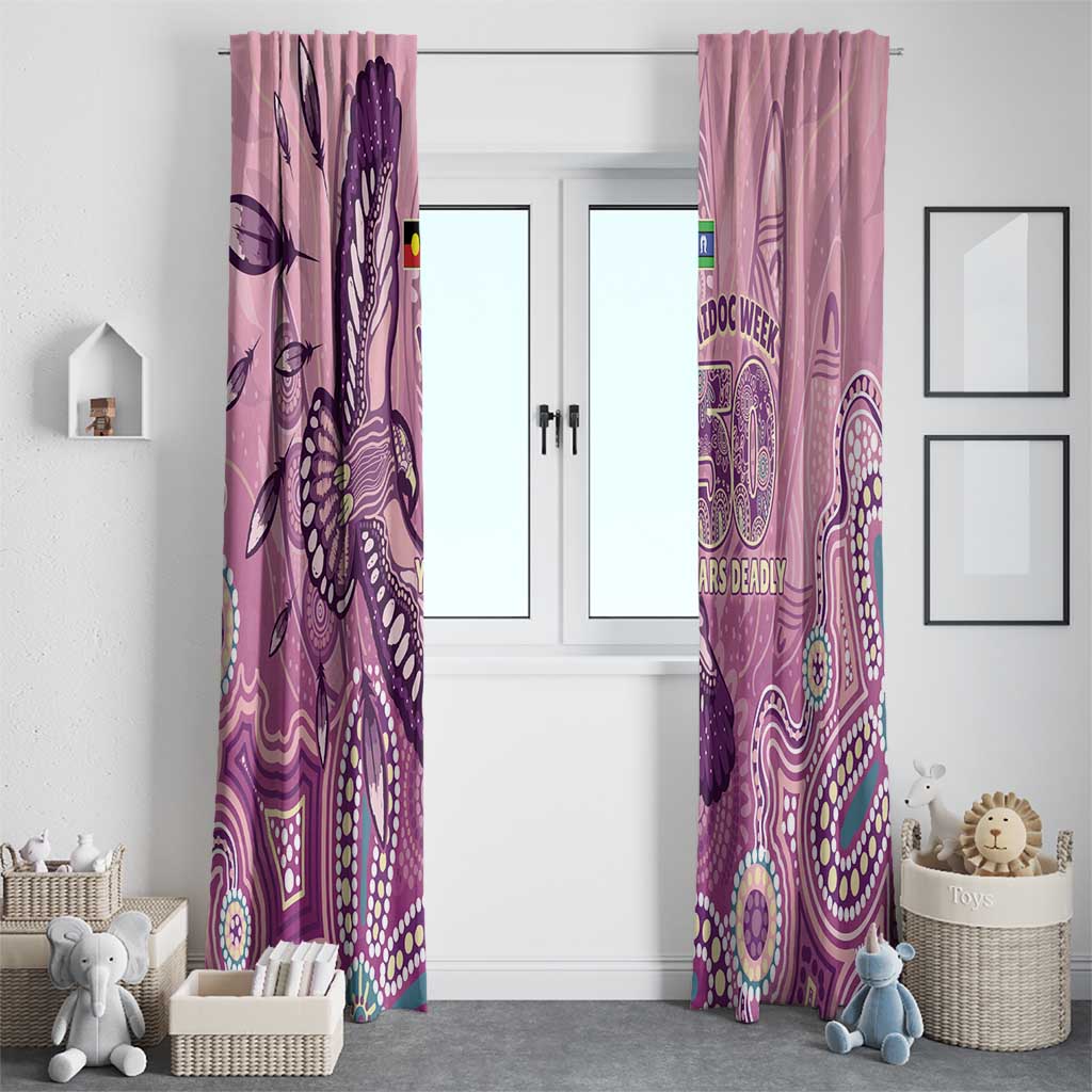 NAIDOC Week - 50 Years Deadly Window Curtain Pastel Wings