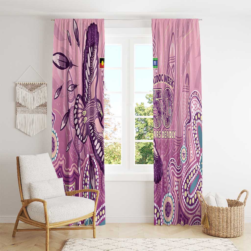 NAIDOC Week - 50 Years Deadly Window Curtain Pastel Wings