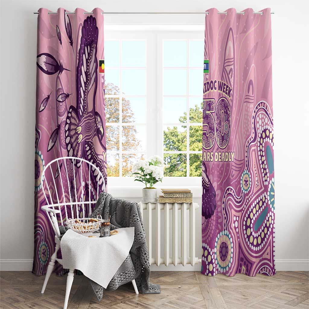 NAIDOC Week - 50 Years Deadly Window Curtain Pastel Wings