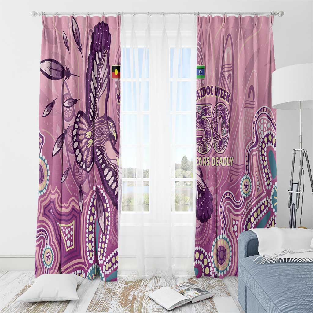 NAIDOC Week - 50 Years Deadly Window Curtain Pastel Wings