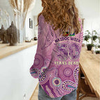 NAIDOC Week - 50 Years Deadly Women Casual Shirt Pastel Wings