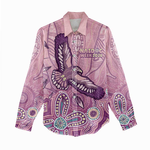 NAIDOC Week - 50 Years Deadly Women Casual Shirt Pastel Wings