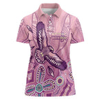 NAIDOC Week - 50 Years Deadly Women Polo Shirt Pastel Wings