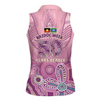 NAIDOC Week - 50 Years Deadly Women Sleeveless Polo Shirt Pastel Wings