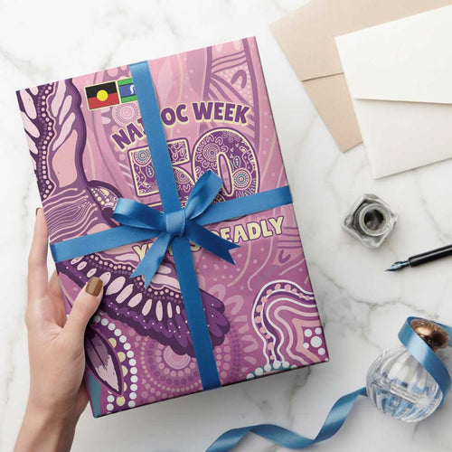 NAIDOC Week - 50 Years Deadly Wrapping Paper Pastel Wings