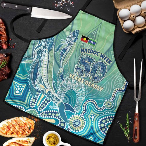 NAIDOC Week - 50 Years Deadly Torres Strait Apron Pastel Waves