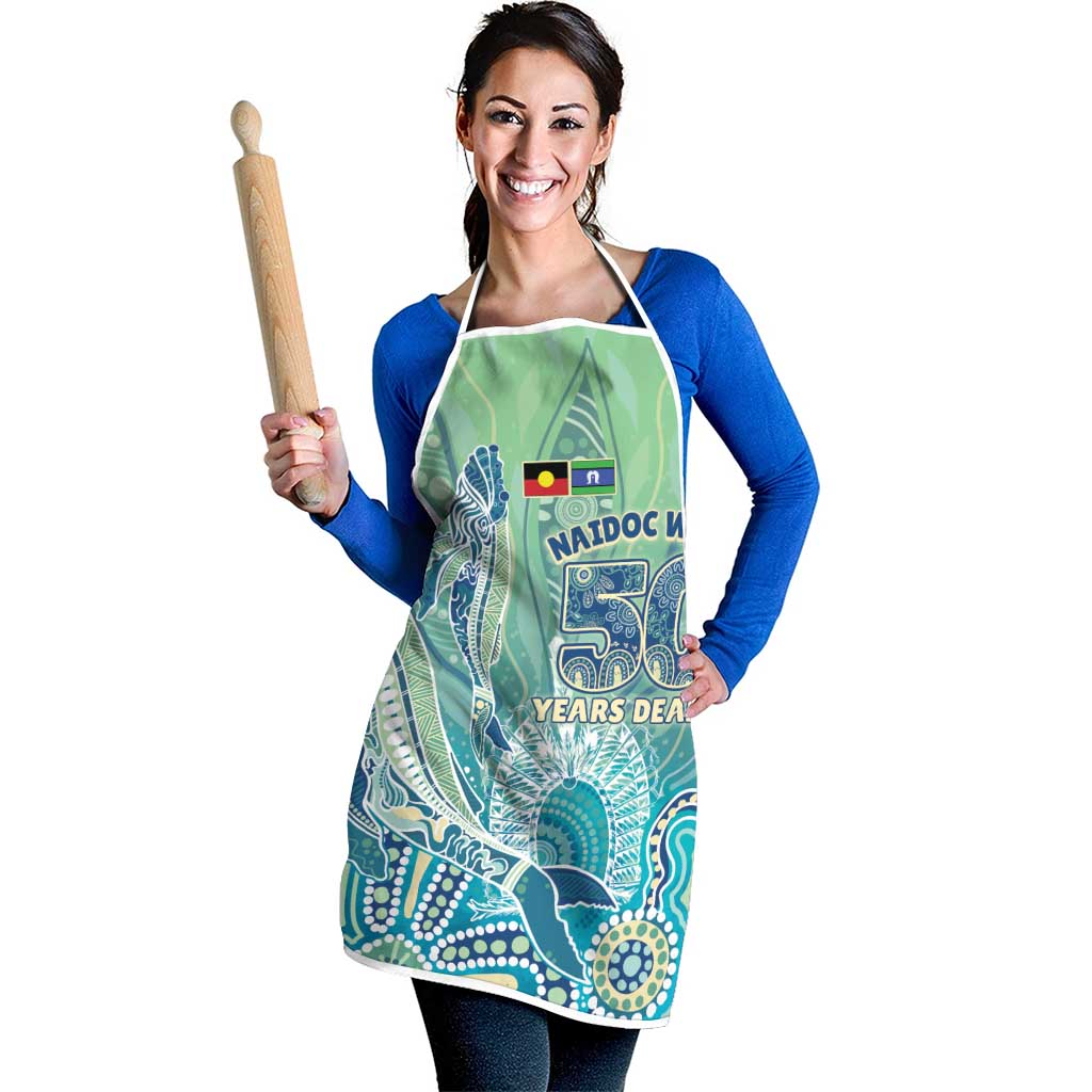 NAIDOC Week - 50 Years Deadly Torres Strait Apron Pastel Waves