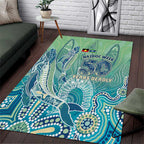 NAIDOC Week - 50 Years Deadly Torres Strait Area Rug Pastel Waves