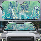 NAIDOC Week - 50 Years Deadly Torres Strait Auto Sun Shade Pastel Waves