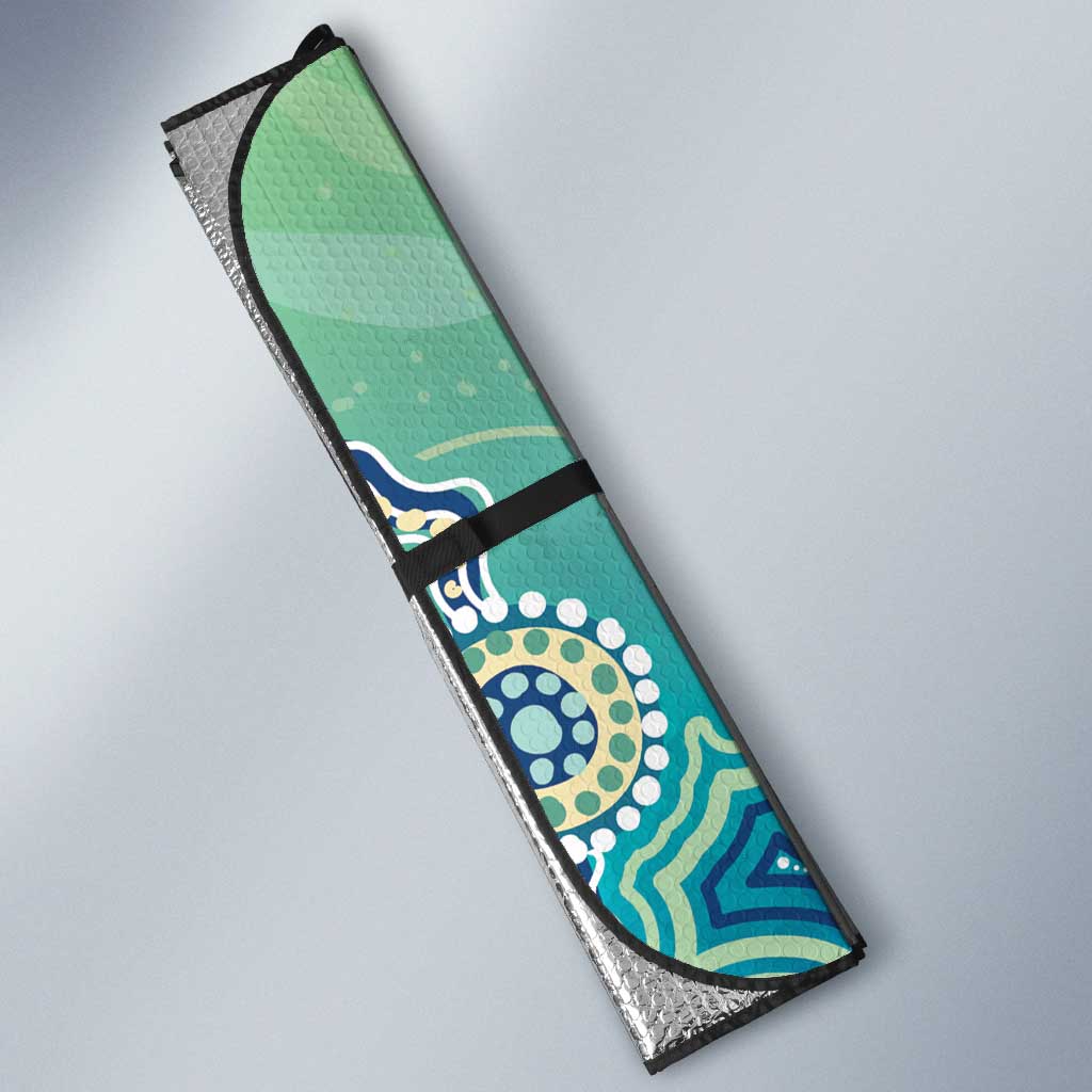 NAIDOC Week - 50 Years Deadly Torres Strait Auto Sun Shade Pastel Waves