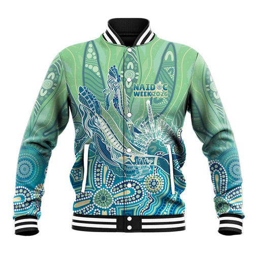 NAIDOC Week - 50 Years Deadly Torres Strait Baseball Jacket Pastel Waves
