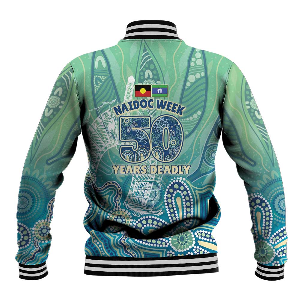 NAIDOC Week - 50 Years Deadly Torres Strait Baseball Jacket Pastel Waves