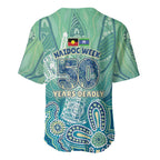 NAIDOC Week - 50 Years Deadly Torres Strait Baseball Jersey Pastel Waves