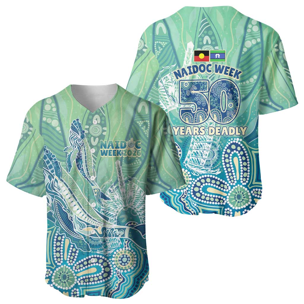 NAIDOC Week - 50 Years Deadly Torres Strait Baseball Jersey Pastel Waves