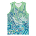NAIDOC Week - 50 Years Deadly Torres Strait Basketball Jersey Pastel Waves