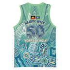 NAIDOC Week - 50 Years Deadly Torres Strait Basketball Jersey Pastel Waves