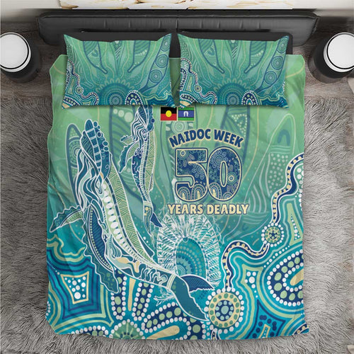 NAIDOC Week - 50 Years Deadly Torres Strait Bedding Set Pastel Waves