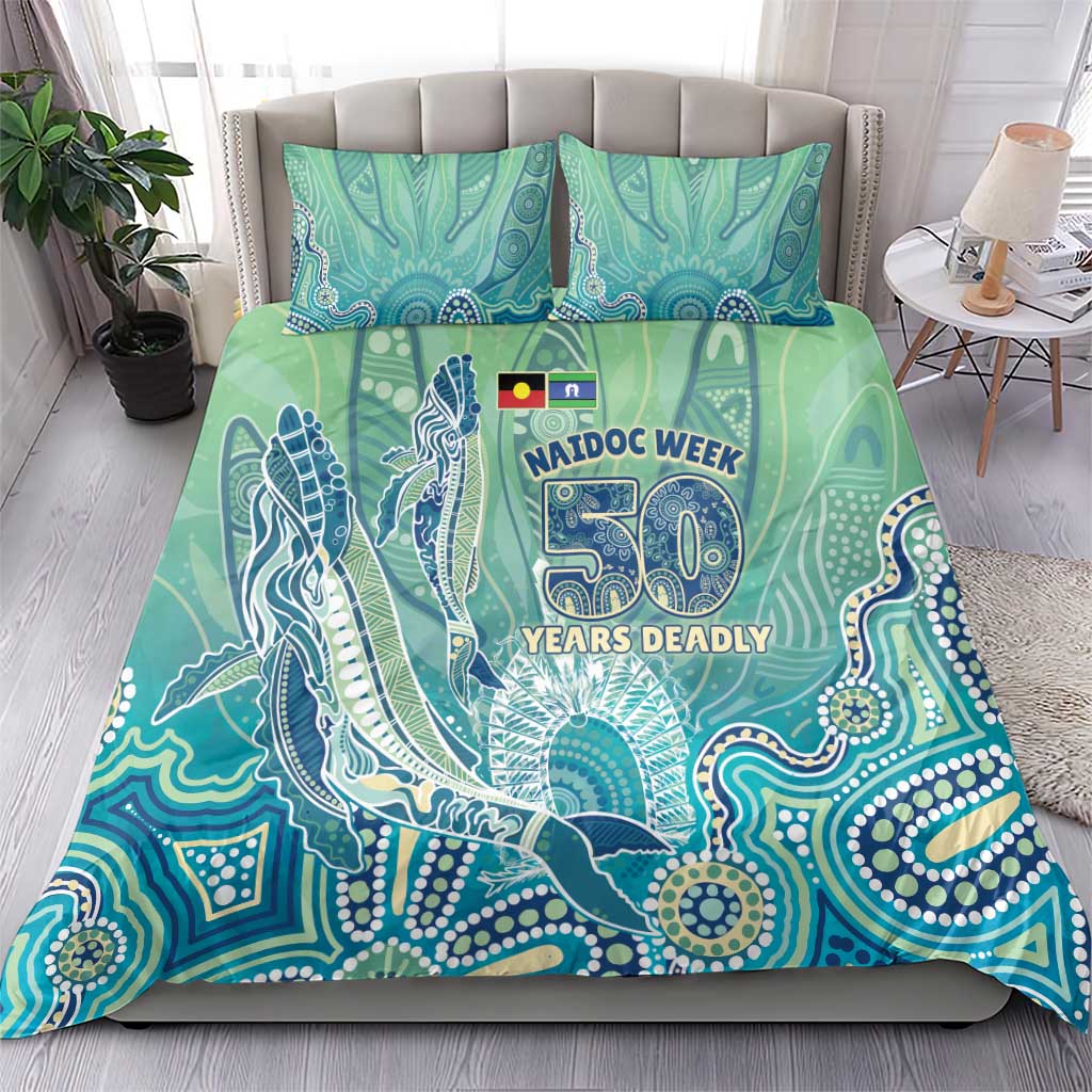 NAIDOC Week - 50 Years Deadly Torres Strait Bedding Set Pastel Waves