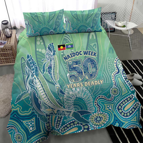 NAIDOC Week - 50 Years Deadly Torres Strait Bedding Set Pastel Waves